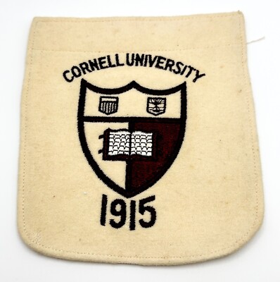 RARE ANTIQUE Cornell University EARLY 1915 Pocket Patch w/Emblem - Very Nice!