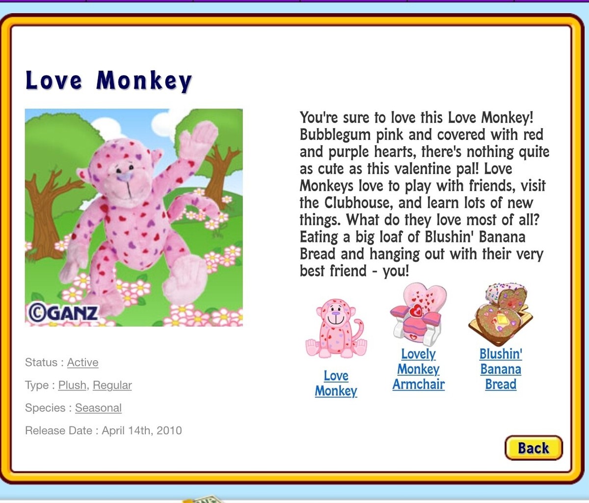 WEBKINZ LOVE ❤️ MONKEY 🙊 HM343 -VIRTUAL CODE ONLY NO ACTUAL PET