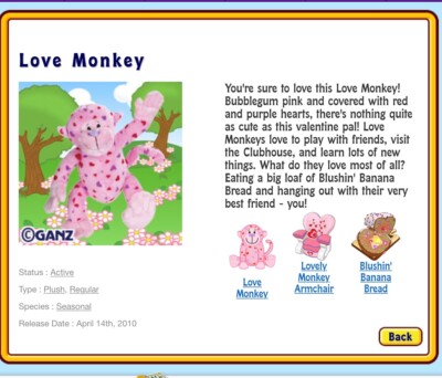 WEBKINZ LOVE ❤️ MONKEY 🙊 HM343 -VIRTUAL CODE ONLY NO ACTUAL PET
