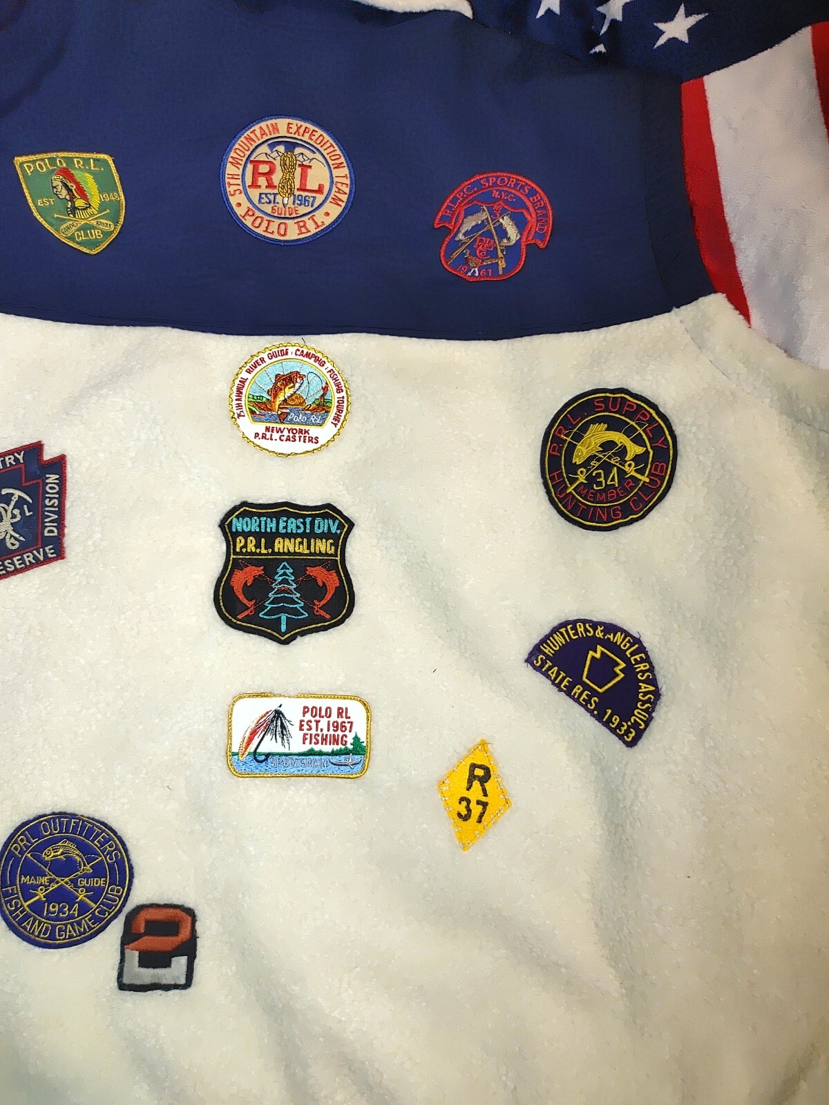 POLO RALPH LAUREN MENS BRAND NEW 3XB FULL ZIP HIGH PILE CUSTOM PATCH VEST 1 OF 1 image 6