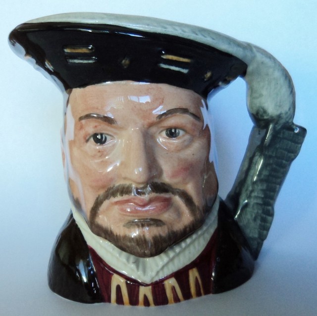 Royal Doulton Henry VIII Small Character Toby Mug Jug D 6647 1975 4
