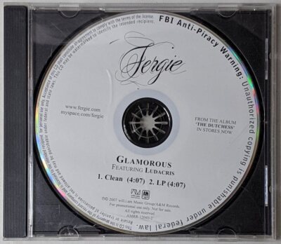 Fergie Glamorous Featuring Ludacris  2007 Single CD