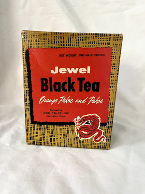 Black Tea from Jewel Tea Co. Inc.; 1/2 pound; 1950's; RARE FIND