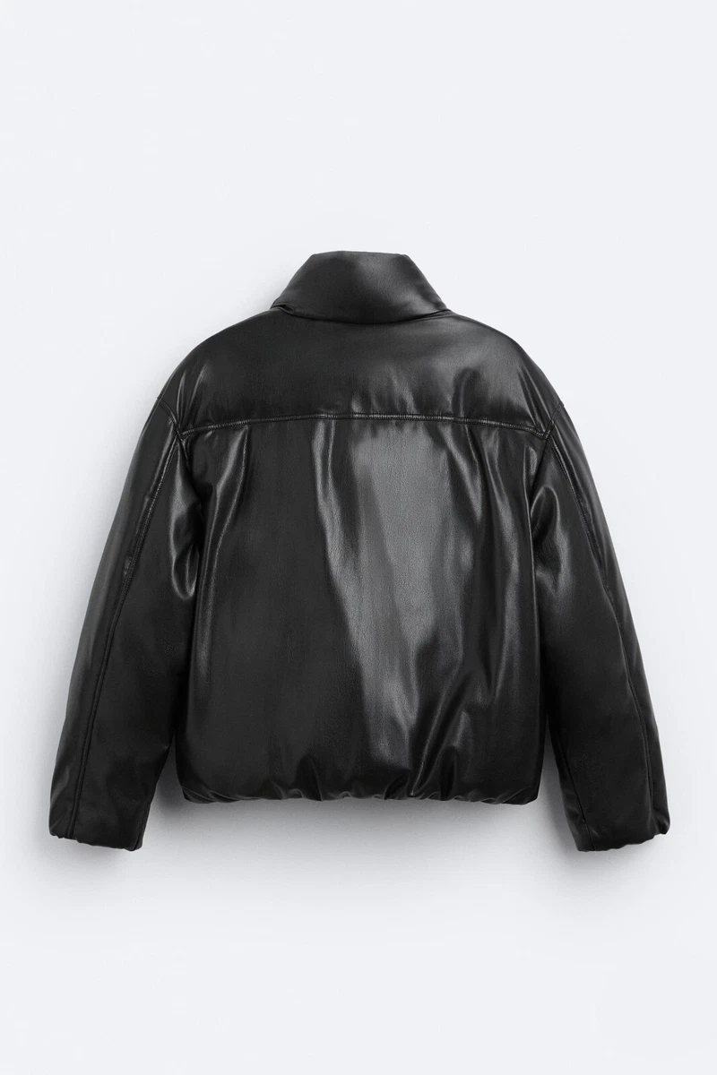 ZARA A-2 fake leather flight jacket