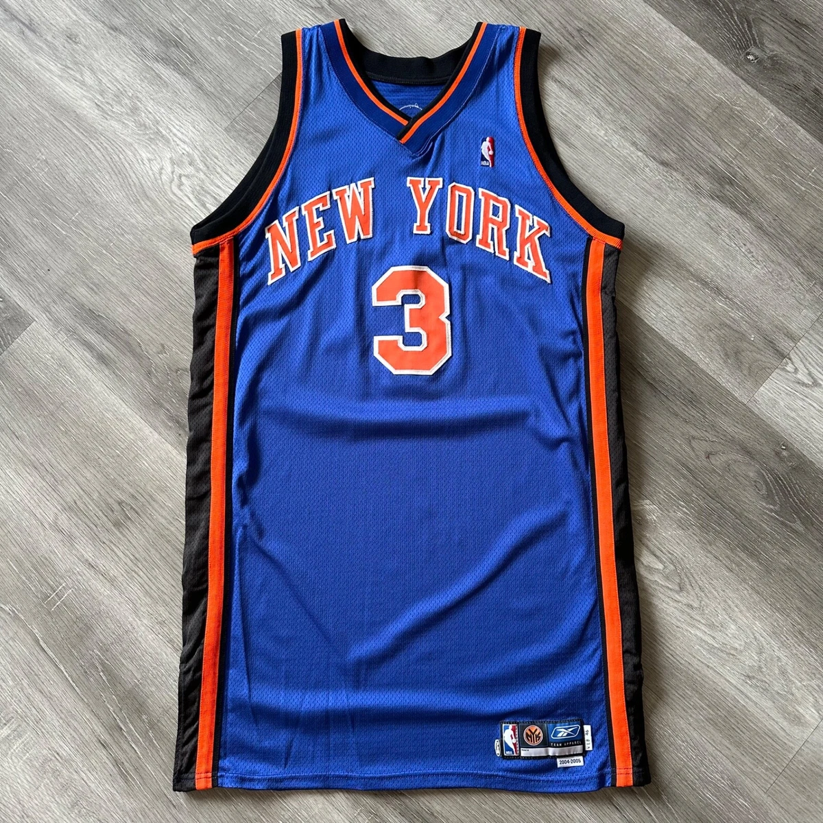 Team Issue Stephon Marbury New York Knicks Jersey 2007-08 Reebok 46 +4  Authentic