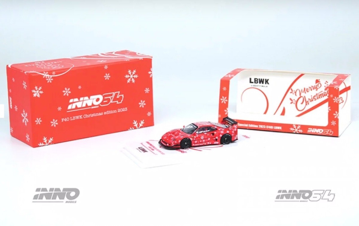 INNO64 1:64 LBWK Ferrari F40 Red Christmas Special Edition 2023 | eBay