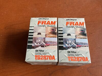 Fram Tough Guard Oil Filter, AlliedSignal, TG2870A, Pack Of 2, Free Shipping