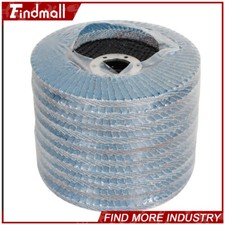 Findmall 10Pcs 4-1/2" X 7/8" 60 Grit Premium Zirconia Flap Disc Sanding Grinding