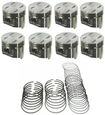 SEALED POWER Flat Top Pistons+CAST Rings for 1968-84 Chrysler Dodge 318 5.2L STD