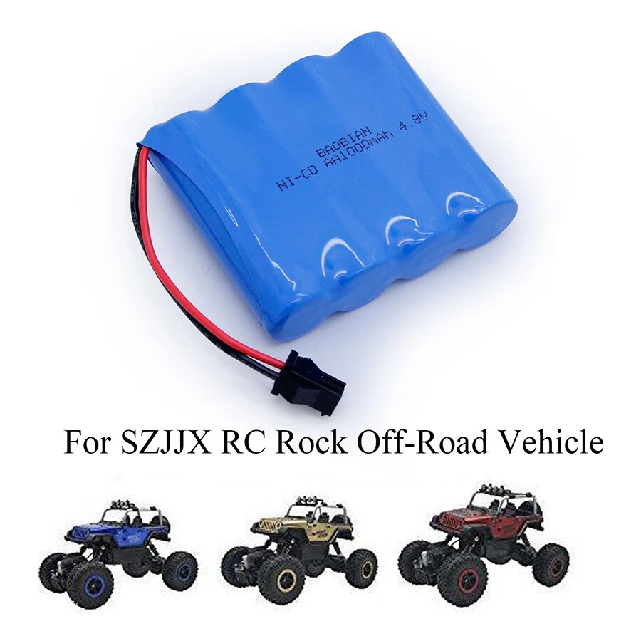 2x 4.8V 1000mAh Ni-Cd AA Batería Recargable SM-2P Enchufe Para Coche RC Juguetes EE. UU. Foto 3 de 4