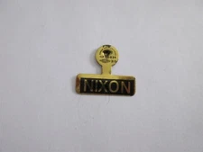 vintage 1960's Richard Nixon Presidential campaign fold tab pinback pin 