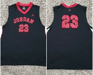 Nike Jordan 23 Dri-Fit XXL Stitched Elephant Print Jersey LOGO Jumpman Red  White | eBay