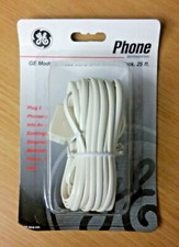 GE Modular Base Cord 25' with Double Jack GE 2918-4N5 Brand New