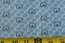 26" Long, Vintage, Blue Print on Cream Quilt Cotton, General Fabrics, P494