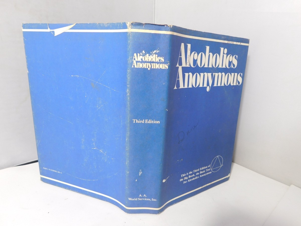1990 Alcoholics Anonymous Book 3rd edition-39th Printing