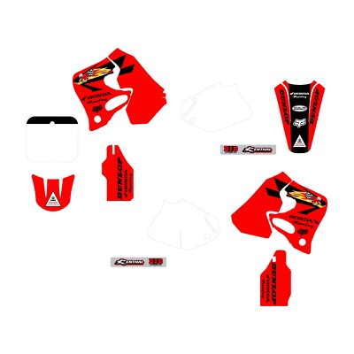 Carbon Fiber Look Air Box Decal – Fits Honda CR125 (93-97) & CR250 (92-96)