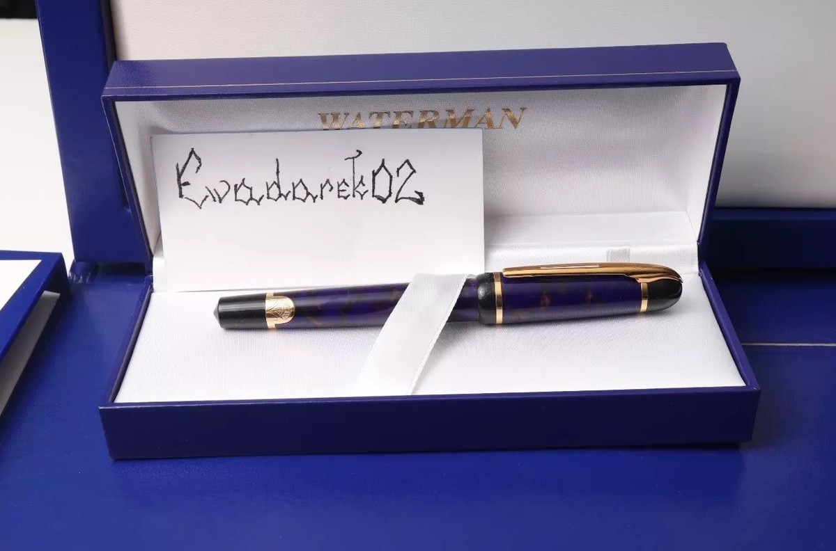 blue marble fountain waterman phileas fountain pen for sale