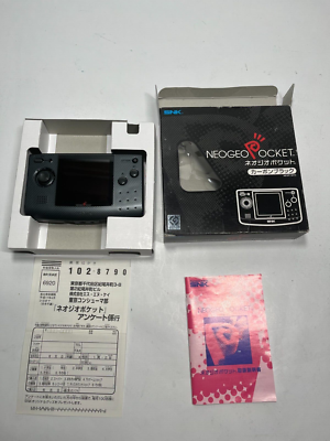 Console Portable SNK Neo Geo Pocket Blanche - Version Japonaise Boîte Et Notices
