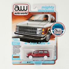 2024 Auto World Ultra Red Mighty Minivans 1985 Dodge Caravan
