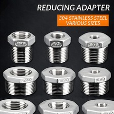 Stainless Steel 304, Male to Female BSP Stainless Steel Reducing Bushes