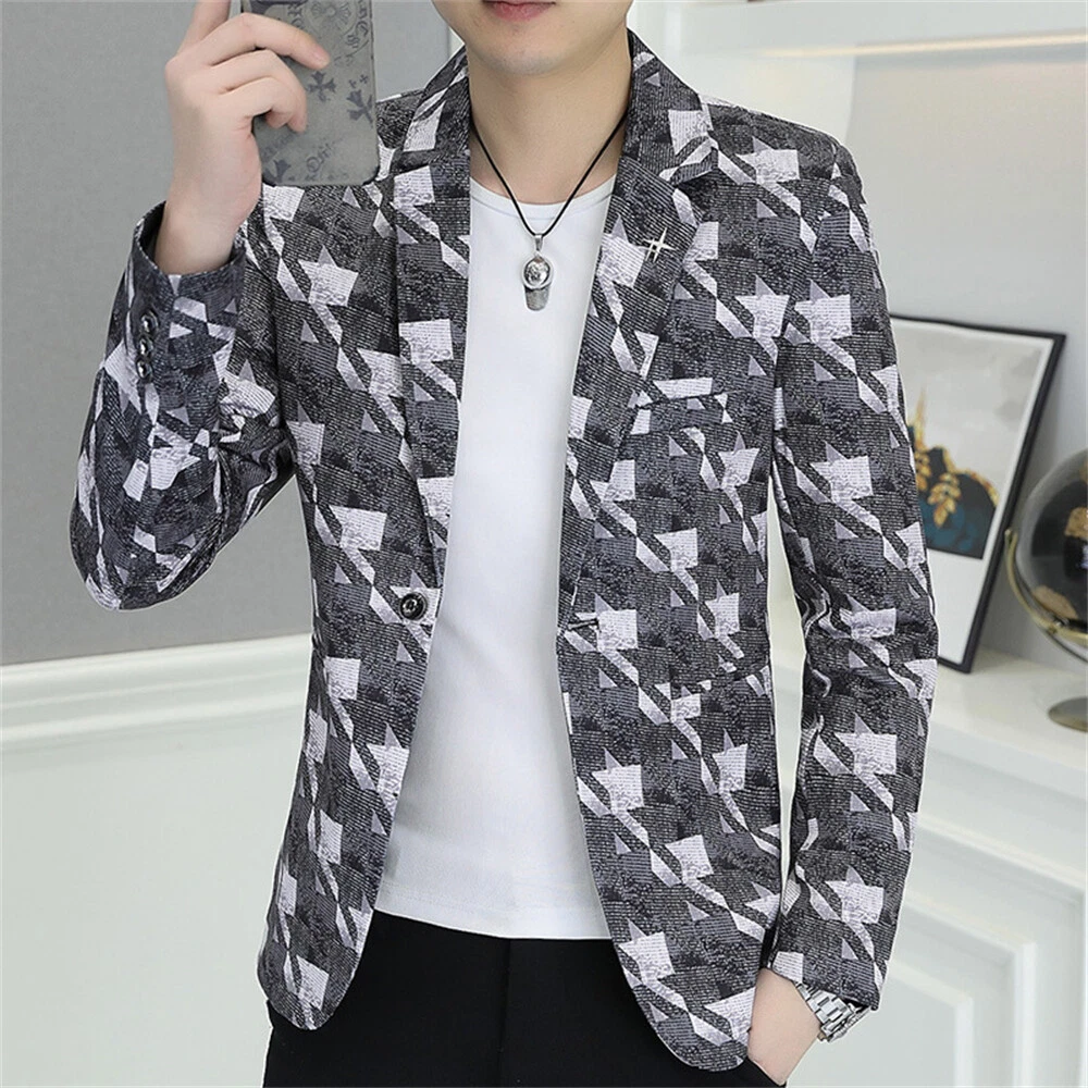 Men Formal Work Blazer Jacket Business Casual Button Slim Fit Suit Coat Tops
Opens in a new window o