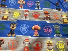 Paw Patrol Nickelodeon Twin Flat Sheet 2019 Blue Chase Marshall