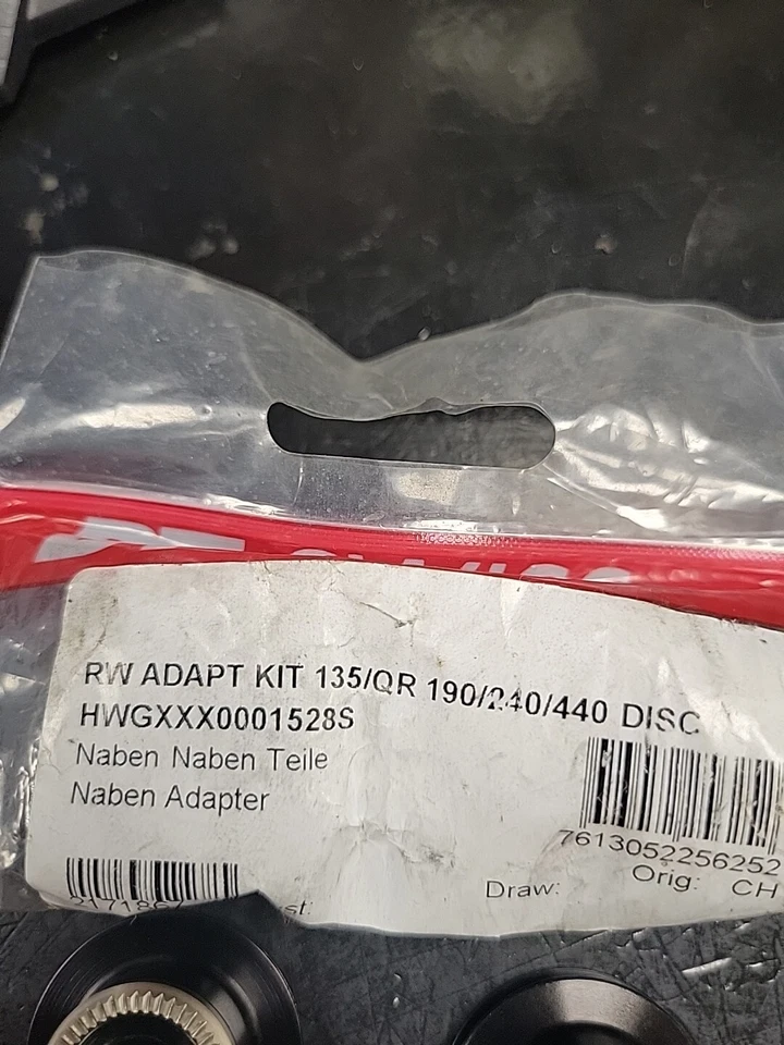 Tapacubos de conversión de eje trasero Dt Swiss QR 135/141 190/240/440 Foto 2 de 2