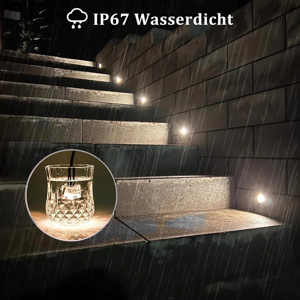 Adressierbare WIFI LED Einbaustrahler RGBW IC Bodenleuchte Gartenstrahler IP67 - Bild 4 von 4