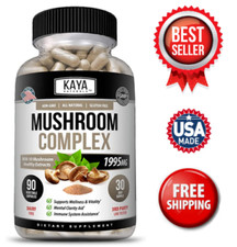 10x Mushroom Complex 90ct with Lions Mane, Reishi, Shiitake, Chaga and more
