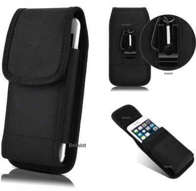 Smart Phone Carrying Case Vertical Belt Clip Pouch Holster For iPhone Samsung