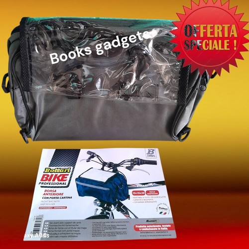 Borsa Anteriore Universale Grigio Impermeabile con Porta Cartina Bicicletta Bici - 第 1/3 張圖片