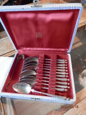 12 cuilleres pince a sucre argent minerve a la russe - Photo 1/4