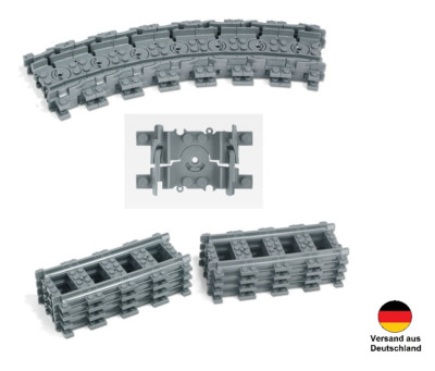  City Schienen Set Eisenbahn 50 Gerade und 50 Flexible Schienen kompatibel City