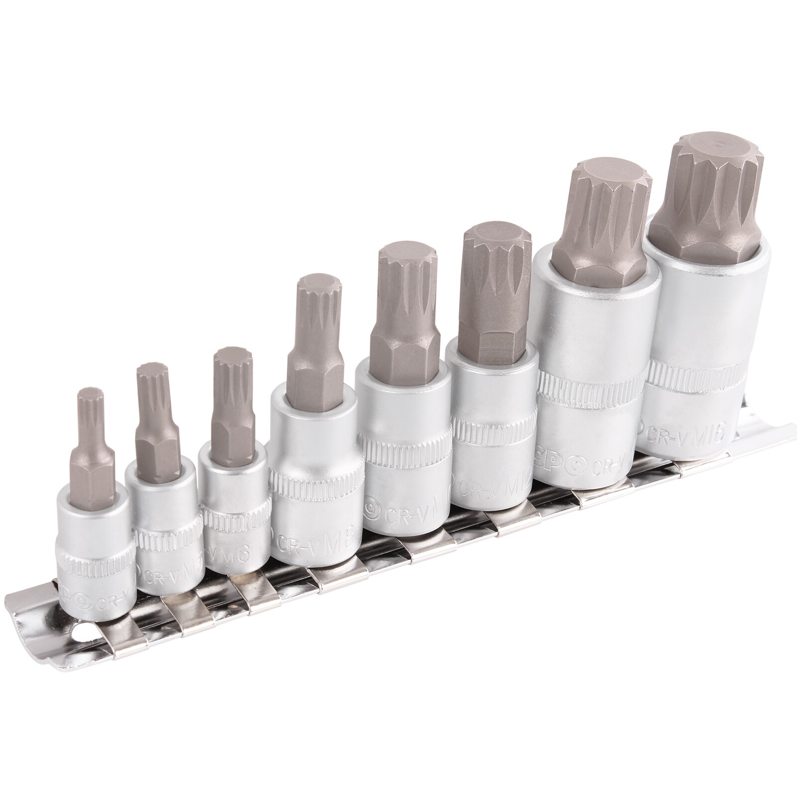 Set 26 Pz Di Chiavi A Bussola XZN Multidente Impronta Interna Attrezzo - Foto 11