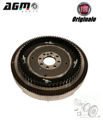 Flywheel Engine Original Fiat Panda Mito 500L 500X Ypsilon Pit 1.3 