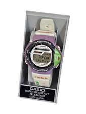 Vintage LCD Digital Watch Casio SKX-1000 Purple Green With Box