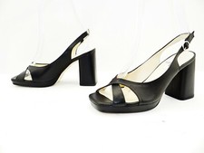 Repetto PIKI Damen Schuhe High Heel Riemen Sandalen Sandalette Schwarz Leder 38
