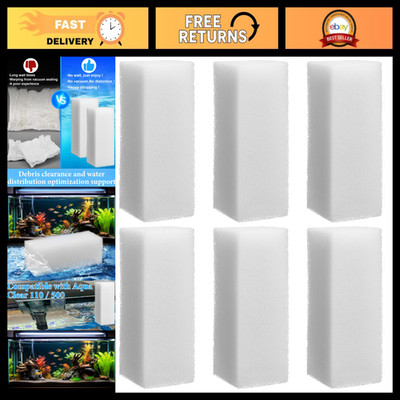 6 Pcs Replacement Foam Filters for Aqua-Clear 110/500 Aquarium Filter Pads