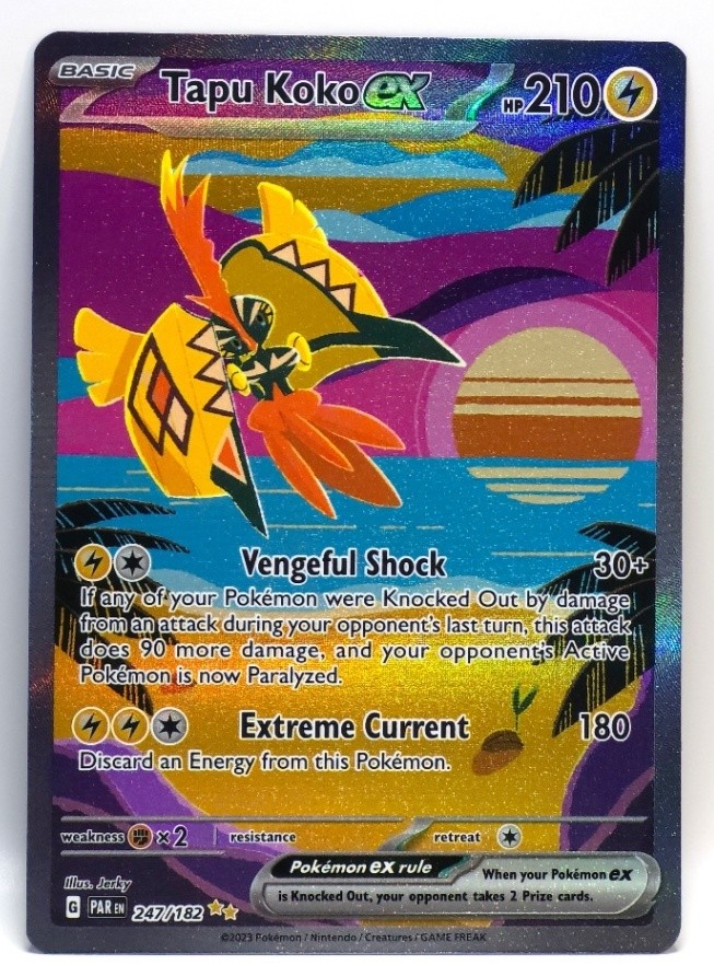 2023 Tapu Koko EX 247/182 Paradox Rift Special Illustration Rare