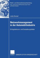 Netzwerkmanagement In Der Automobilindustrie Jutta Hensel Taschenbuch Xviii 2007