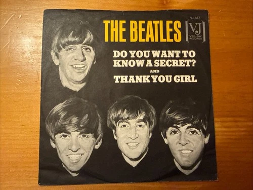 The Beatles ‎– Do You Want To Know A Secret 1964 Vee Jay VJ-587 45 7” Vinyl VG