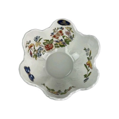 Lovely Aynsley Bone China Cottage Garden Pattern Scalloped Sweet Dish 832 In Box