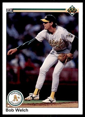 1990 Upper Deck Bob Welch . Oakland Athletics #251