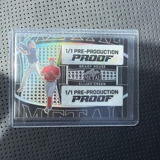 Elijah Green Brady House 1/1 Pre Production Proof 2002 Leaf Metal Washington Rc