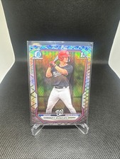 2026 Bowman Baseball #BCP-122 Sam Petersen 1st Chrome Reptilian Refractor Nats