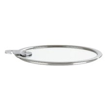 Cristel Strate Glass 8.5 Inch Detachable Handle Flat Lid