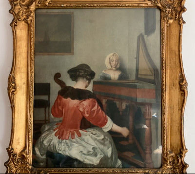 Das Konzert von Gerard Ter Borch Vintage Originaldruck aus den Medici Prints