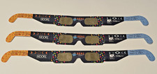 Solar Eclipse Glasses ISO 12312-2 Certified April 8 2024 Lot of 3 Unfolded