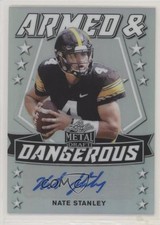 2020 Leaf Metal Draft Silver Rainbow 36/60 Nate Stanley #AD-NS1 Auto 4z8