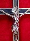 Carmelite Nun's Vintage Prayer & Meditation Ebony & Bronze Habit Crucifix Cross